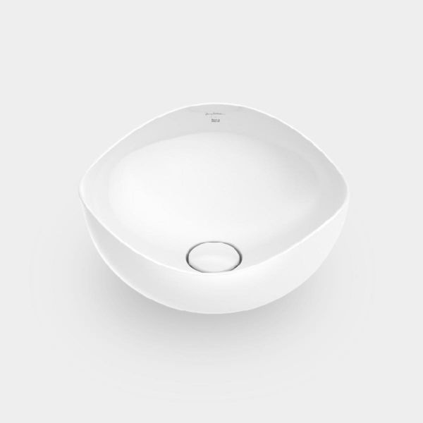 Imagen de LAVAMANOS RUY OHTAKE 540X375 BLANCO ROCA