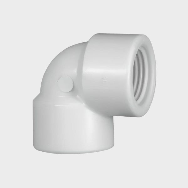 Imagen de CODO PVC 1" A/BLANCAS PVC ROSCA