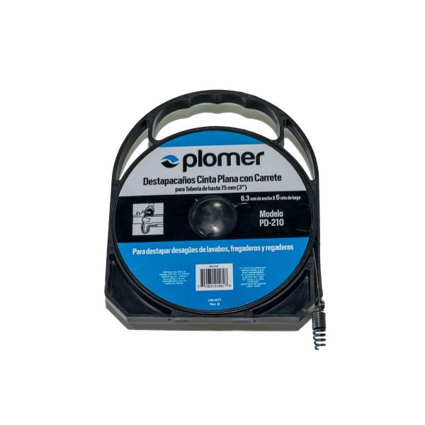 Imagen de DESTAPADOR DE CAÑERIAS C/CARRET PLOMER