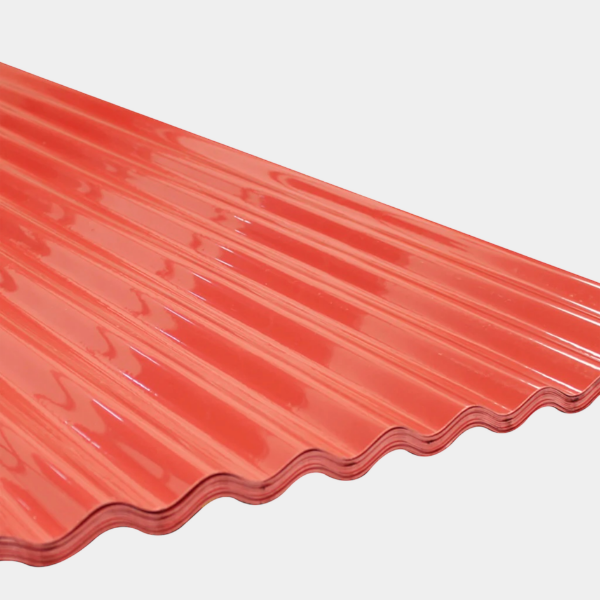 Imagen de LAMINA TECHOLIT ONDULADO ROJA 3.66X0.84