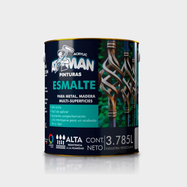 Imagen de ESMALTE ROJO BRILLANTE ATMAN 1/4GL