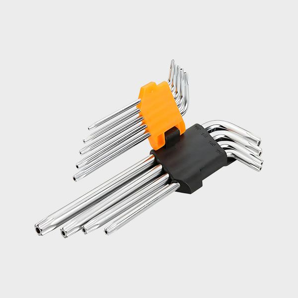 Imagen de JUEGO LLAVE TORX LARGO 9PZS TOLSEN