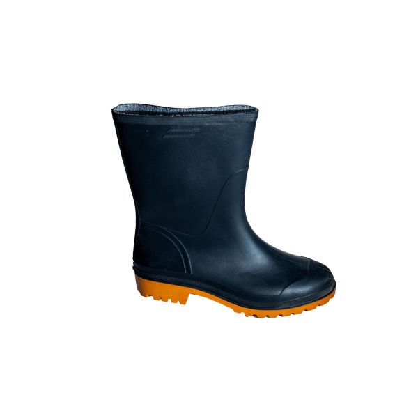 Imagen de BOTA GOMA C/COR NEG SUELA AMARIL #44 