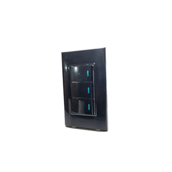 Imagen de INTERRUPTOR TRIPLE NEGRO-B IGOTO