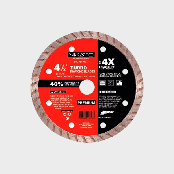 Imagen de DISCO DIAMANTADO TURBO 4-1/2" NIKATO