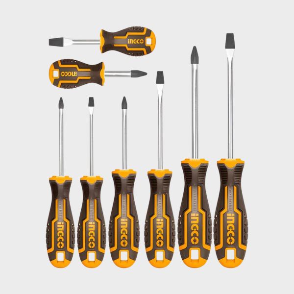 Imagen de JUEGO DESTORNILLADOR 8PZS INGCO