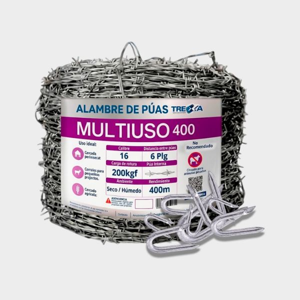 Imagen de ALAMBRE PUA C-16 400M+500GR GRAPA TREXA