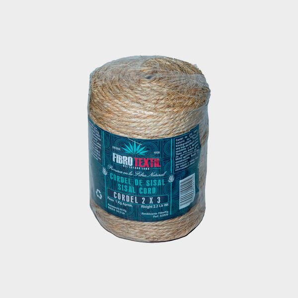 Imagen de MECATE DE SISAL 2X3 1KG FIBRO TEXTIL