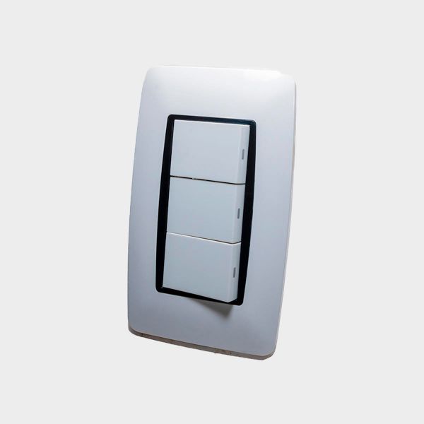 Imagen de INTERRUPTOR TRIPLE BLANCO LUMISTAR