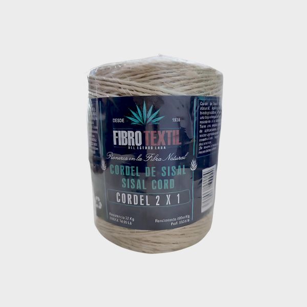 Imagen de MECATE DE SISAL 2X2 0.25KG FIBRO TEXTIL