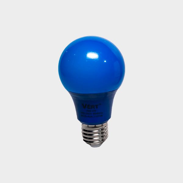 Imagen de BOMBILLO LED AZUL 60A 5W E27 100-240V