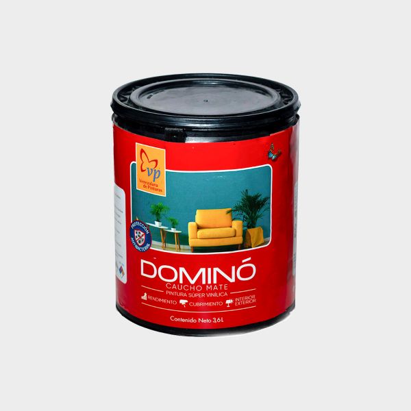 Imagen de DOMINO CAUCHO ROJO ROMANCE 1G VP
