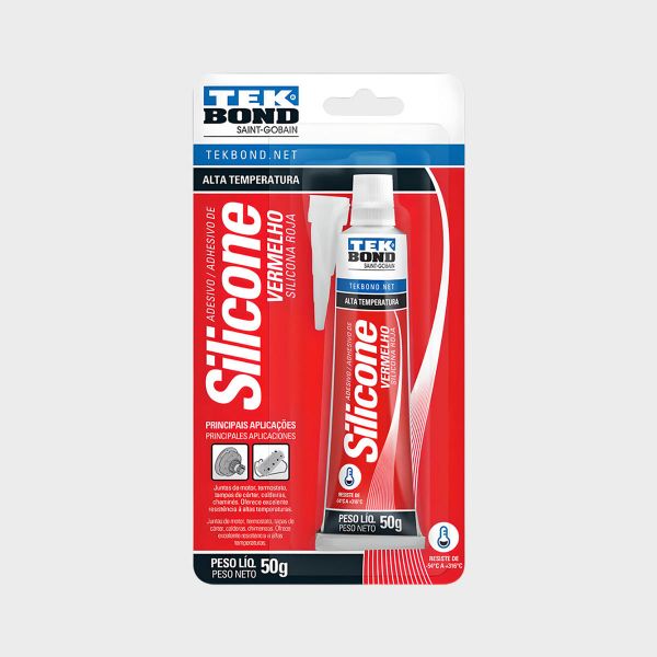 Imagen de SILICON ROJO 50GR A/T TEKBOND