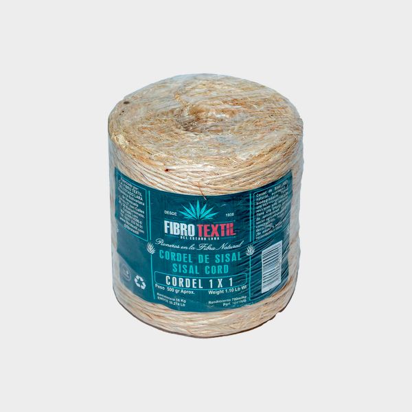 Imagen de MECATE DE SISAL 1X1 0.5KG FIBRO TEXTIL