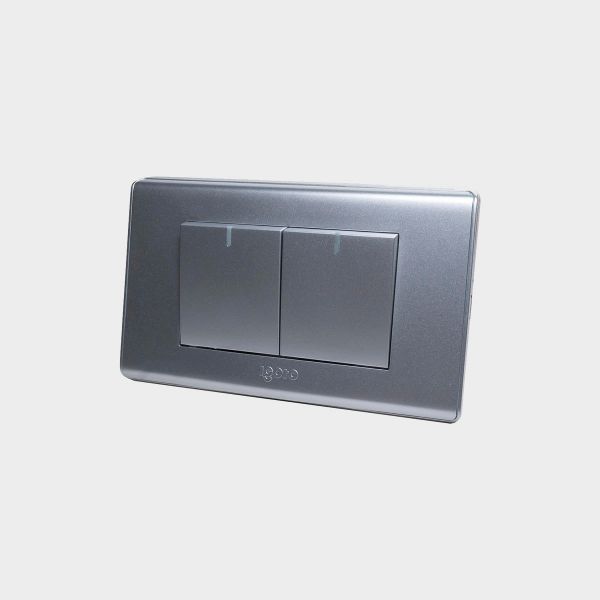 Imagen de INTERRUPTOR DOBLE PLATA-A IGOTO