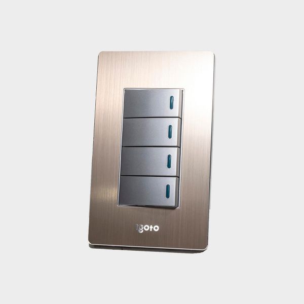 Imagen de INTERRUPTOR CUADRUPLE ORO-X IGOTO