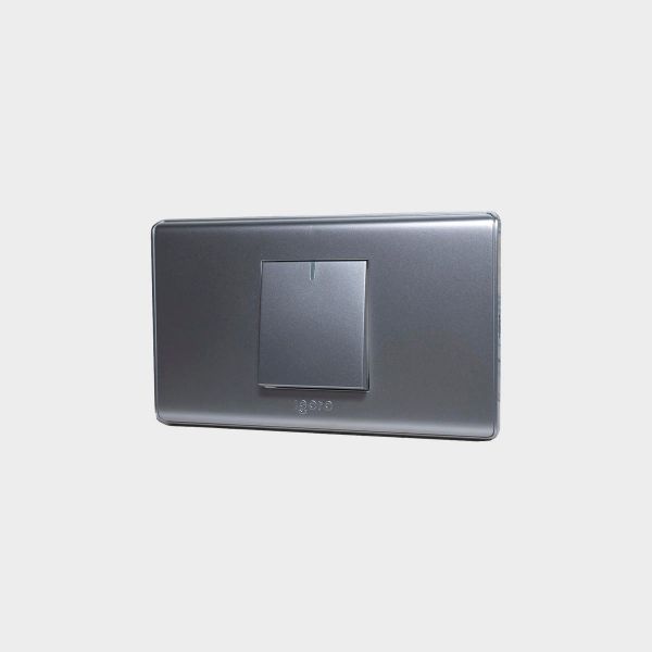 Imagen de INTERRUPTOR SENCILLO PLATA-A IGOTO