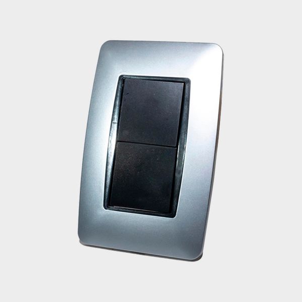 Imagen de INTERRUPTOR DOBLE PLATA LUMISTAR