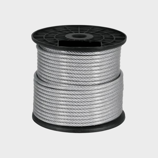Imagen de GUAYA ACERO GALV FORRADA 1/4" 75MTS
