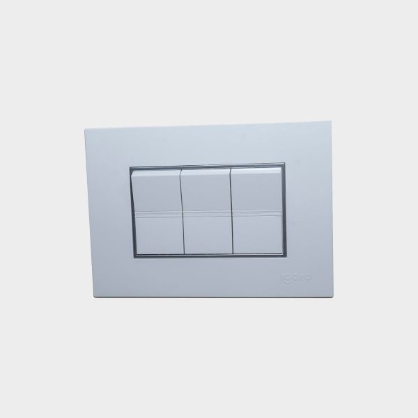 Imagen de INTERRUPTOR TRIPLE BLANCO-Z IGOTO