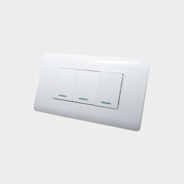 Imagen de INTERRUPTOR TRIPLE BLANCO LUMISTAR
