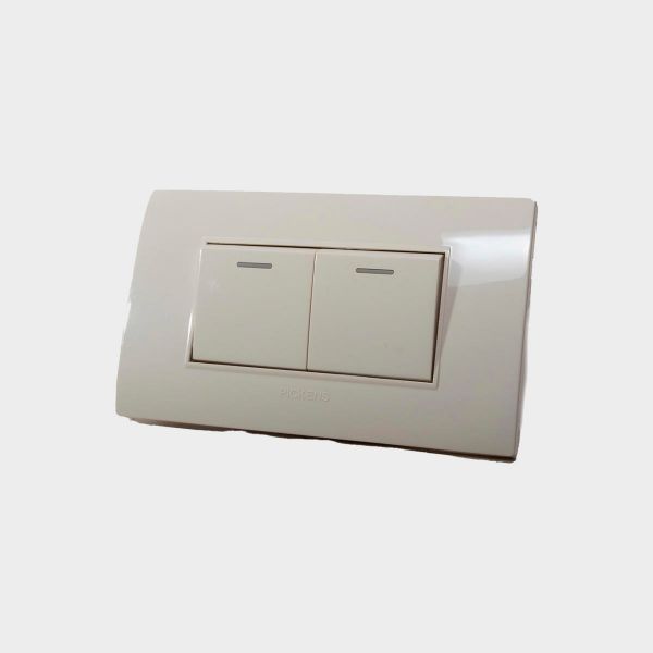 Imagen de INTERRUPTOR 03 VIAS 02 MODULOS BEIGE