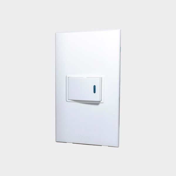 Imagen de INTERRUPTOR SENCILL CORTO BLANCO-B IGOTO