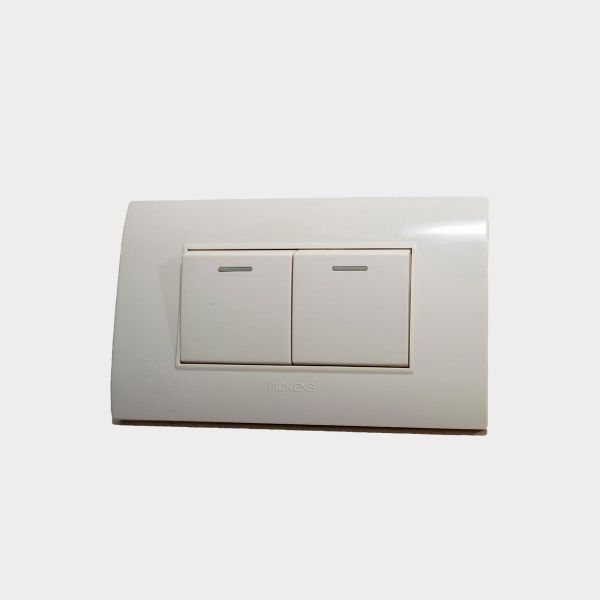 Imagen de INTERRUPTO SENCILLO 02 MODULOS BEIGE